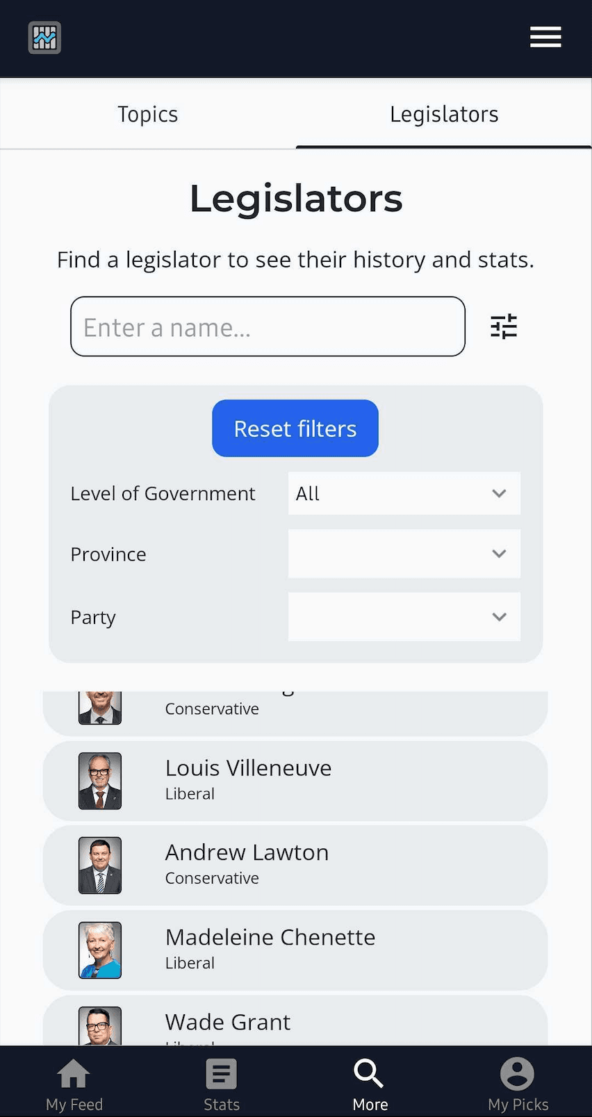 App screenshot